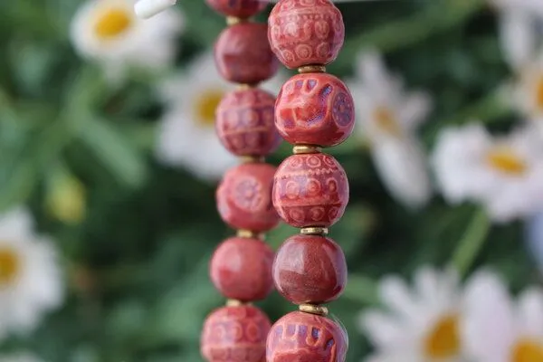 Schönes aus Indochina Schönes aus Indochina Armband Keramik KINGDOM, Rot, – Produktbild 3 von 4