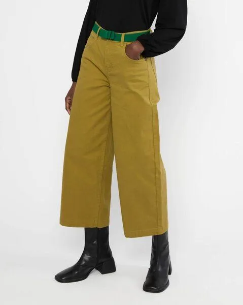 blutsgeschwister Blutsgeschwister High Waist Culotte Jeans aus Bio-Baumwolle, Blue, – Produktbild 2 von 4