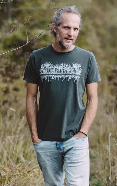 Life-Tree Life-Tree Shirt aus Biobaumwolle für Herren "Mirror", Grün, – Produktbild 5 von 5