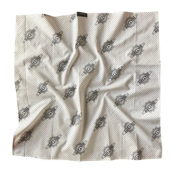 FabRap Gift Wrap FabRap Gift Wrap Wiederverwendbare Geschenkverpackung Furoshiki - Set mit drei Größen (einseitig), Make a wish (weiß mit schwarz), – Produktbild 4 von 4