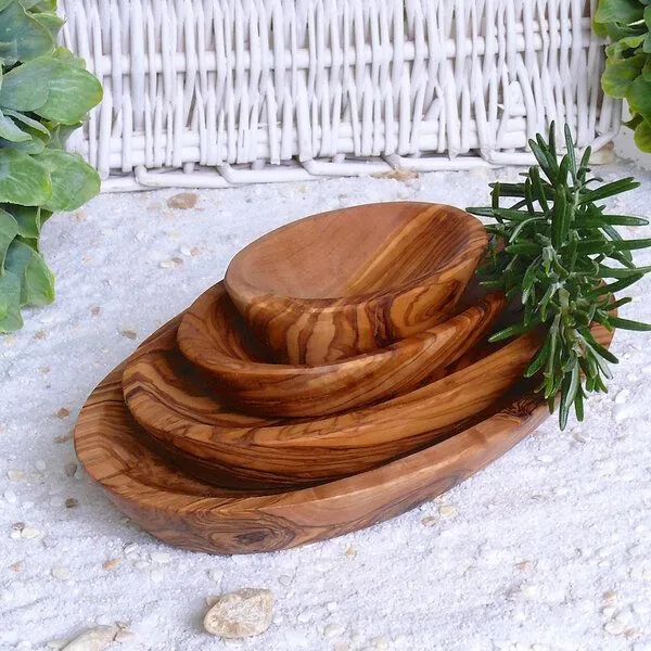 Olivenholz erleben Olivenholz erleben Schälchen oval Mittel aus Olivenholz – Produktbild 3 von 4