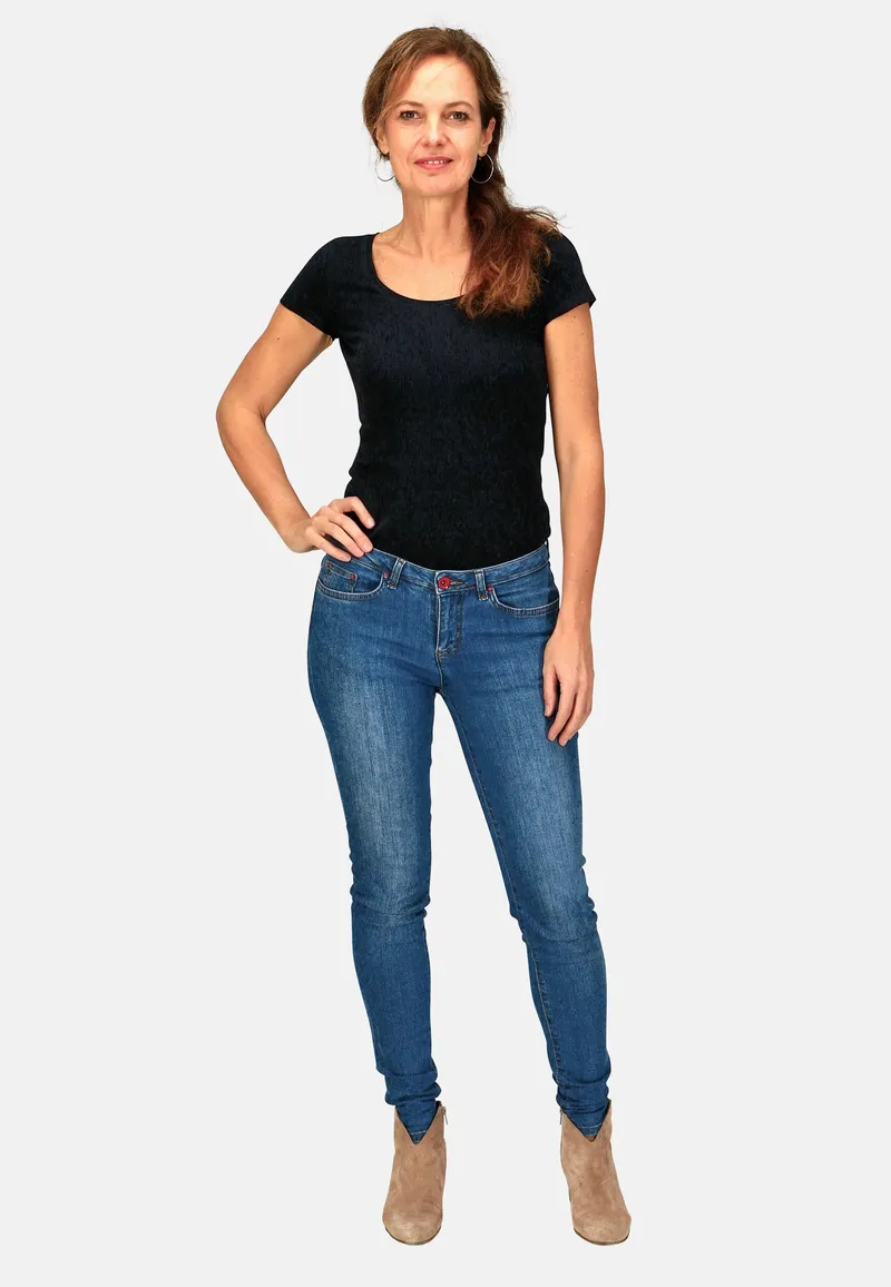 TORLAND TORLAND Damen vegan Skinny Jeans Rosa, Blau, – Produktbild 1 von 2