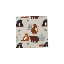 Walkiddy Baby Halstuch GOTS-zertifiziert aus Bio-Baumwolle beige mit Tier-Motiv – Walkiddy – Produktbild 1 von 1