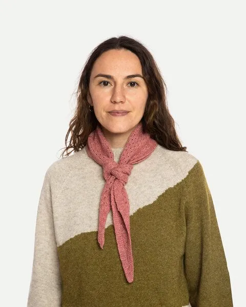 MATONA Matona Dreieckstuch | Wool Bandana | aus Wolle und Baumwolle | GOTS-zertifiziert, Rose, – Produktbild 1 von 2