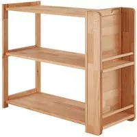 Infantil Kinderregal 'Montessori' B90xT38xH75cm, Bücherregal seitlich, Buche geölt – Produktbild 1 von 1
