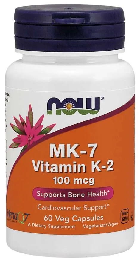 Now Foods Now Foods MK-7 Vitamin K-2 100 mcg 60 Kapseln – Produktbild 1 von 1