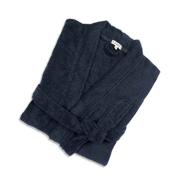 Kayori Kayori Sento - Bademantel - 35% Tencel / 65% Bio-Baumwolle, Dunkelblau, – Produktbild 2 von 2
