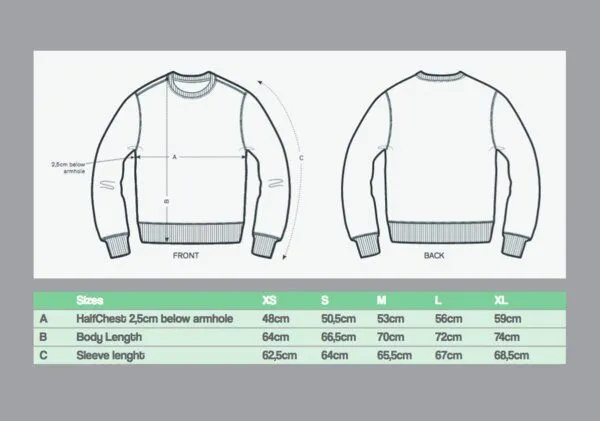 päfjes päfjes Goldener Anker Unisex Sweater - Dark Heather Grey – Produktbild 3 von 3