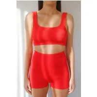 CALAMOON CALAMOON Damen vegan Shorts Rot – Produktbild 1 von 1