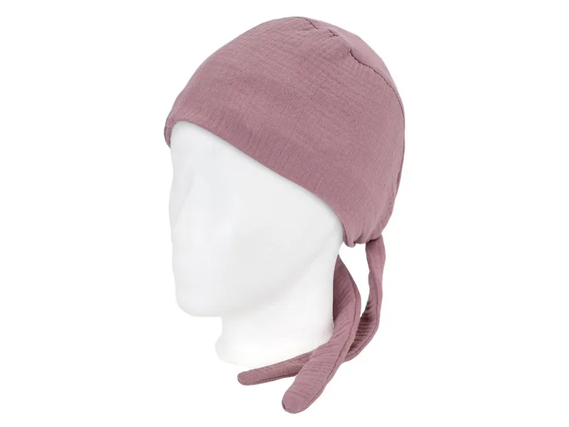 beties Bandana Musselin, (1-St), beties Bandana-OP-Haube aus Bio-Baumwolle, Rosa, – Produktbild 1 von 5
