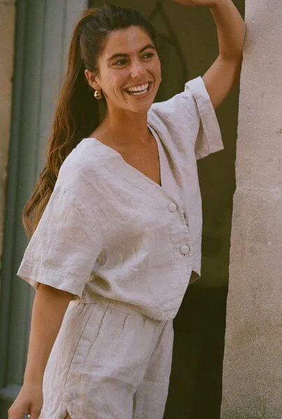 Nénés Nénés Chemise Acha, Ecru, – Produktbild 1 von 4