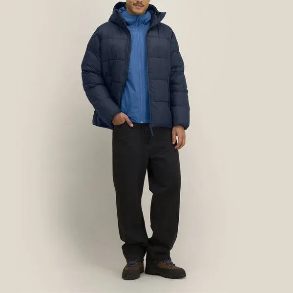 YTWOO YTWOO Medium Fit Unisex Pufferjacke mit Kapuze, Navy, – Produktbild 1 von 4