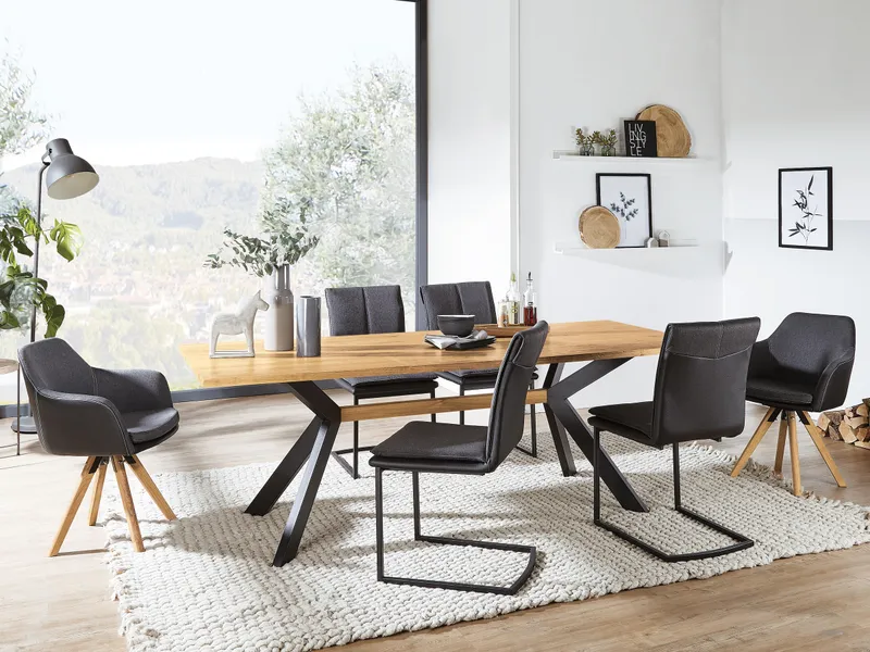 allnatura Tisch "Ensuma" | 100x180 cm, Nussbaum, – Produktbild 2 von 2
