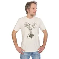 Life Tree Life-Tree Organic Fairwear Shirt Men Weltenbaum | Red Brown / Natural Raw / India Ink Grey, Weiß, – Produktbild 1 von 1