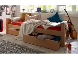 Bett "Tobykids" 140x200 cm, Höhe 59 cm, Buche geölt – Produktbild 1 von 1