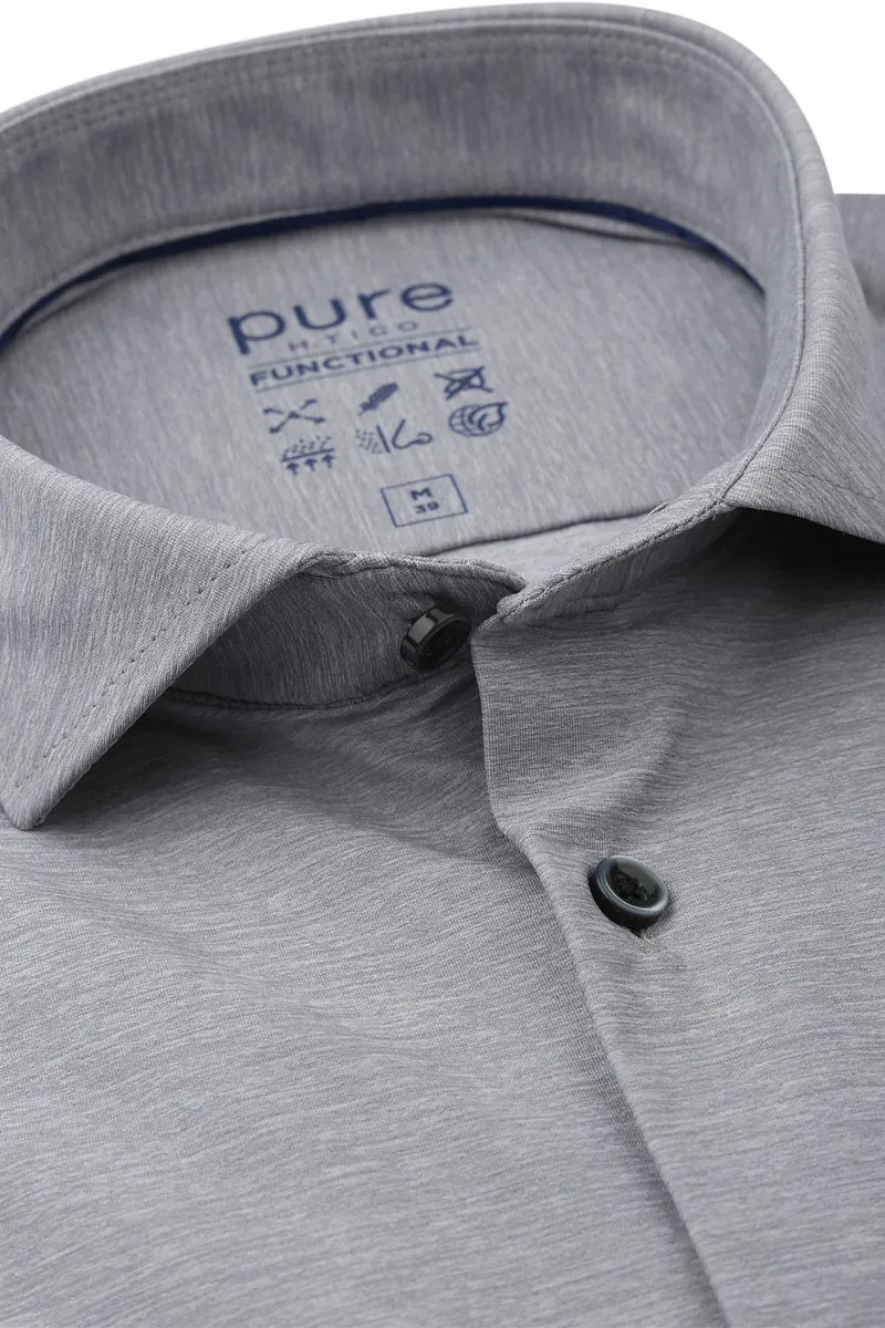 Pure Pure Functional Hemd Melange Grau - Größe 38 (S), Grau, – Produktbild 3 von 4