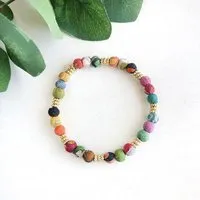 Worldfinds Worldfinds Kantha Armband Adorned, Bunt, – Produktbild 1 von 1