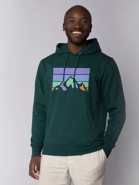 watapparel watapparel Hoodie Unisex Retro Landscape, Glazed green, – Produktbild 2 von 2