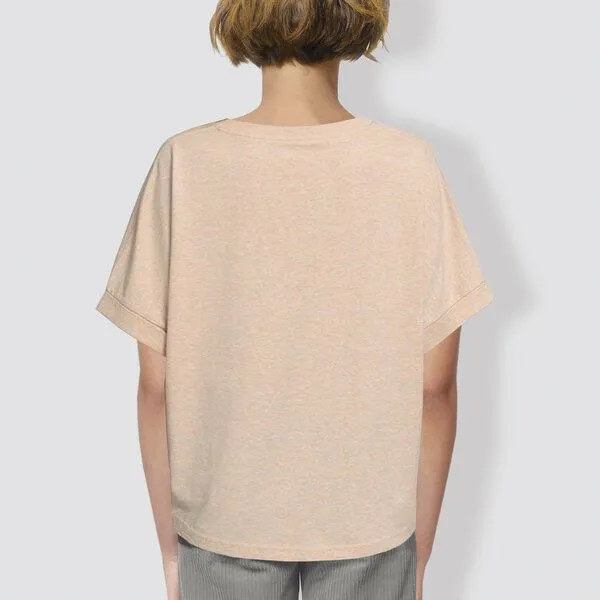 little kiwi little kiwi Damen T-Shirt, "Kiwi", Beige - heather rainbow, – Produktbild 2 von 2
