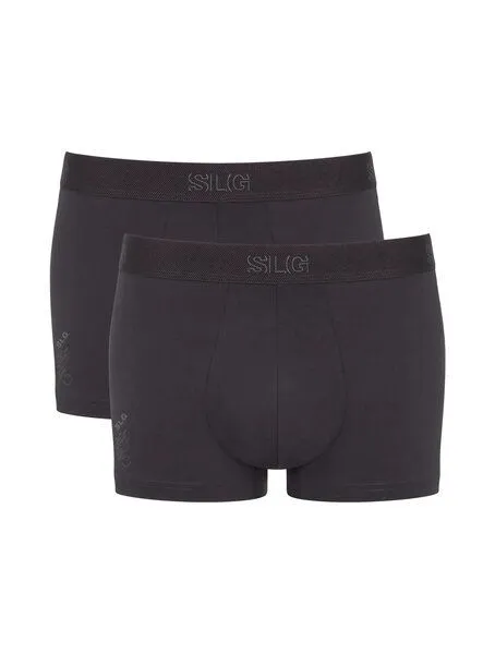 Sloggi Sloggi 2x Shorty | Bio-Baumwolle | SLG BASE, Charcoal, – Produktbild 1 von 4