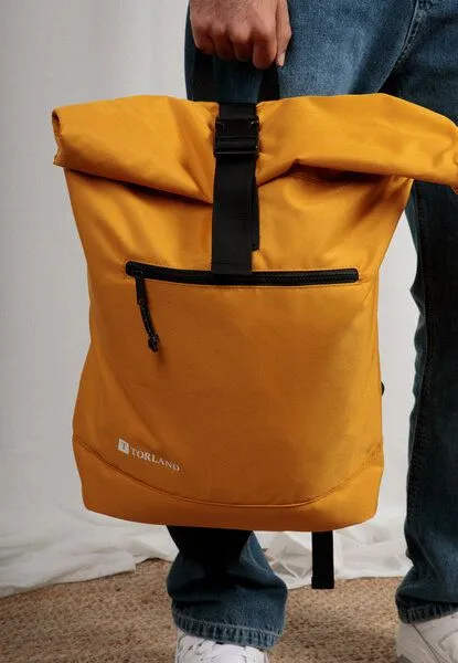 TORLAND TORLAND Rucksack ROLL-TOP, Gelb (mustard), – Produktbild 3 von 4