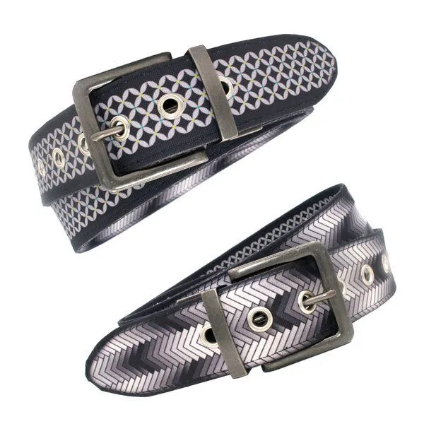 Seegarn Seegarn - Gürtel / Wendegürtel SeeNacht 4cm, Patina silber, – Produktbild 1 von 5