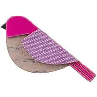 BeWooden BeWooden Holzbrosche Purple Cutebird – handgefertigter, nachhaltiger Schmuck aus Holz – Produktbild 1 von 1