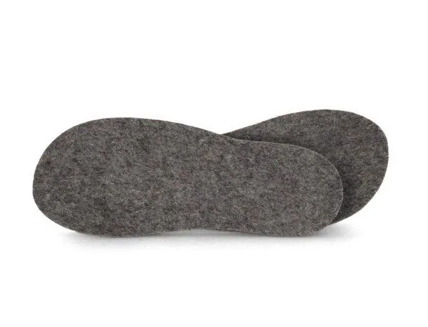 WoolFit WoolFit 5 mm Filz-Einlegesohlen aus 100 % Wollfilz – mulesingfreie Wolle, Steingrau, – Produktbild 1 von 4