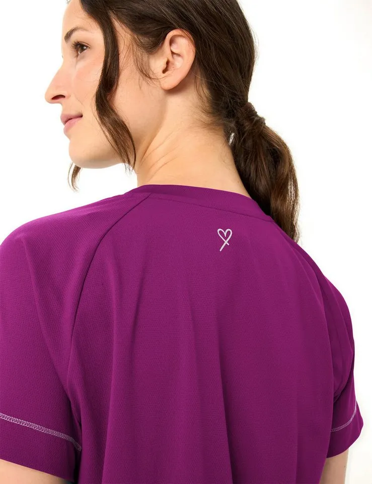 Vaude Vaude Funktionsshirt WOMEN'S NEYLAND T-SHIRT II Kurzarm, für vielseitige Aktivitäten, für Sportmode und Outdoormode, Pink orchid, – Produktbild 4 von 4