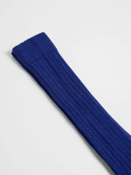 LANIUS LANIUS Kniestrümpfe aus Bio-Baumwolle, Rippe (lila-violet), – Produktbild 2 von 3