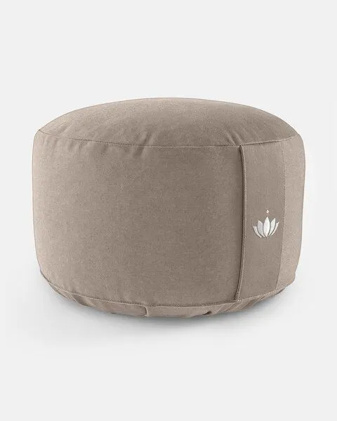 Lotuscrafts Lotuscrafts Meditationskissen Extra Hoch - Sitzhöhe 20cm - GOTS Zertifiziert, Light taupe, – Produktbild 1 von 4