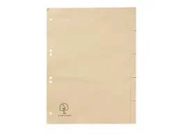 Register aus Tauenpapier blanko, DIN A4, 5-teilig – Produktbild 1 von 1