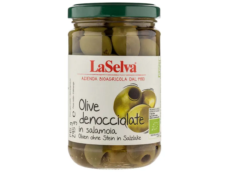 LaSelva LaSelva Grüne Bio-Oliven in Salzlake, entsteint, 295 g – Produktbild 1 von 1