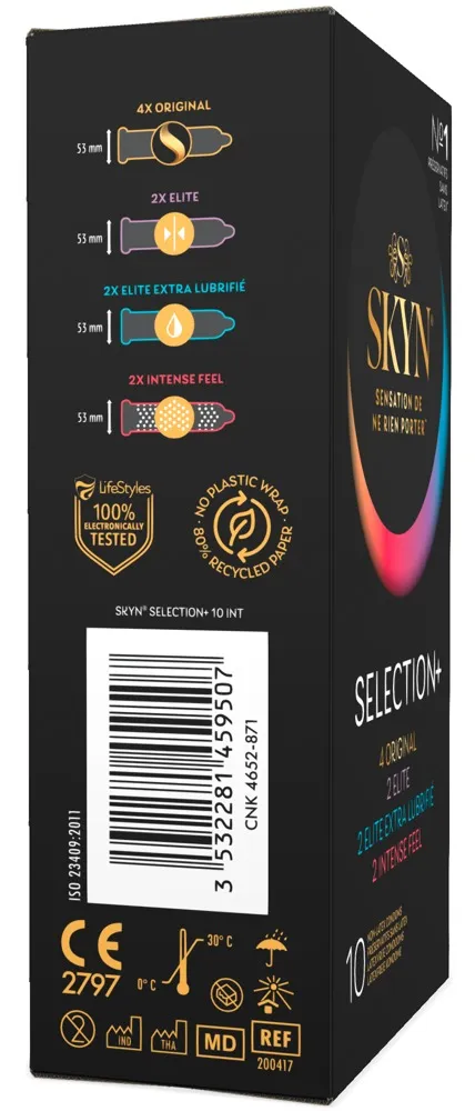 SKYN Kondom-Mix „Selection+“, latexfrei, Transparent, – Produktbild 2 von 4