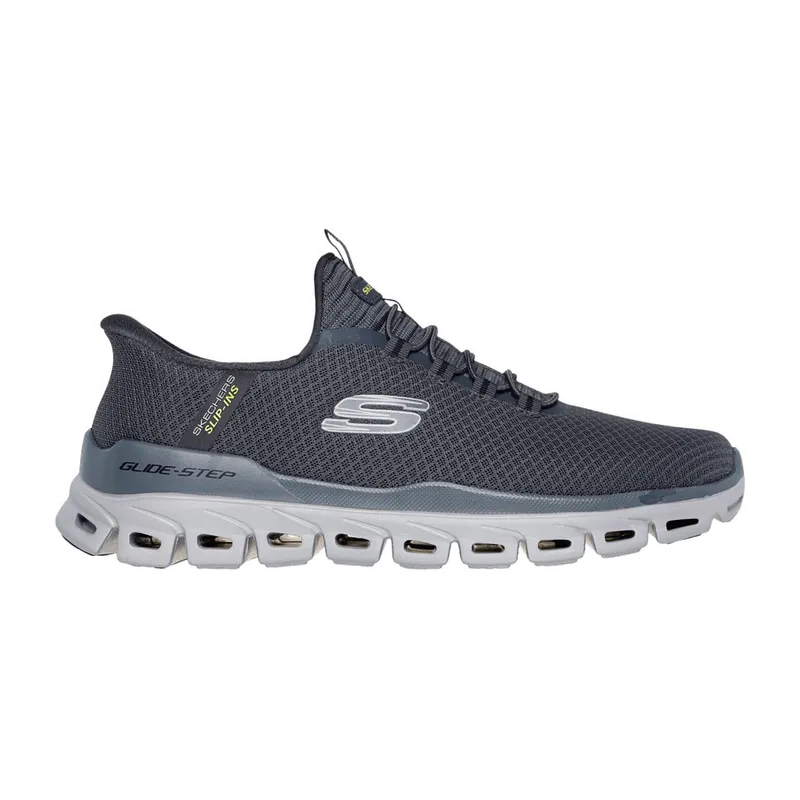 Skechers Skechers Glide Step Slipper Schuhe schwarz Herren SLIP-INS 233010 für Herren, grau, Größe 42 EU, Grau, – Produktbild 1 von 5