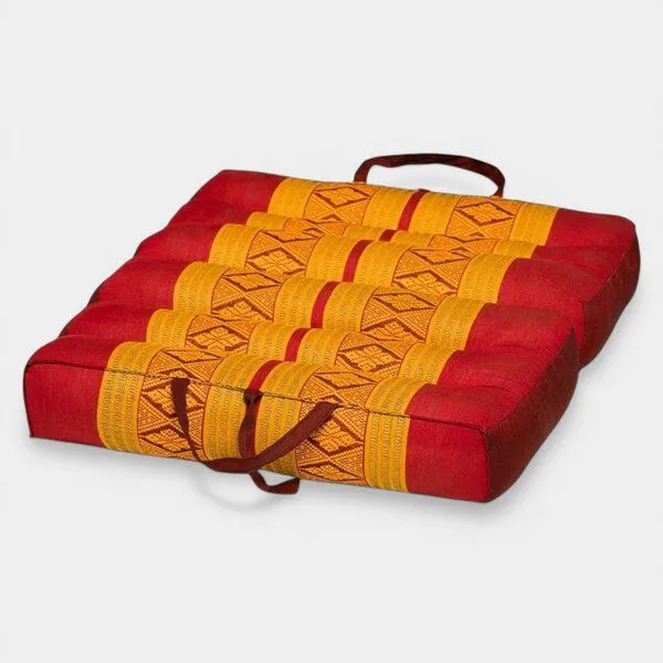 Der Lindwurm Der Lindwurm Yogablock mit Kapokfüllung, Orange/rot, – Produktbild 2 von 2