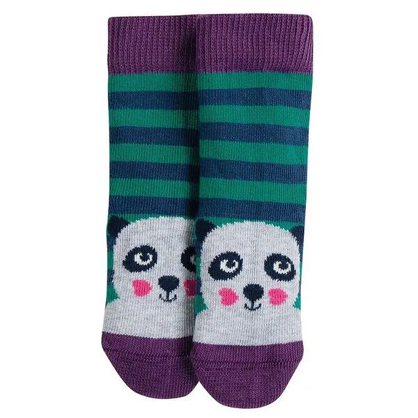 Frugi Frugi Socken Panda - Little Pair Socks Jade Stripe Panda – Produktbild 1 von 2