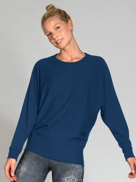 Magadi Magadi Yoga Sweater Anna aus Naturmaterial, Blau, – Produktbild 4 von 4