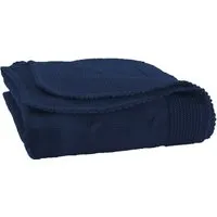 Reiff Strickwaren Babydecke Bio-Merinowolle Twist marine ca. 80x80 cm – Produktbild 1 von 1