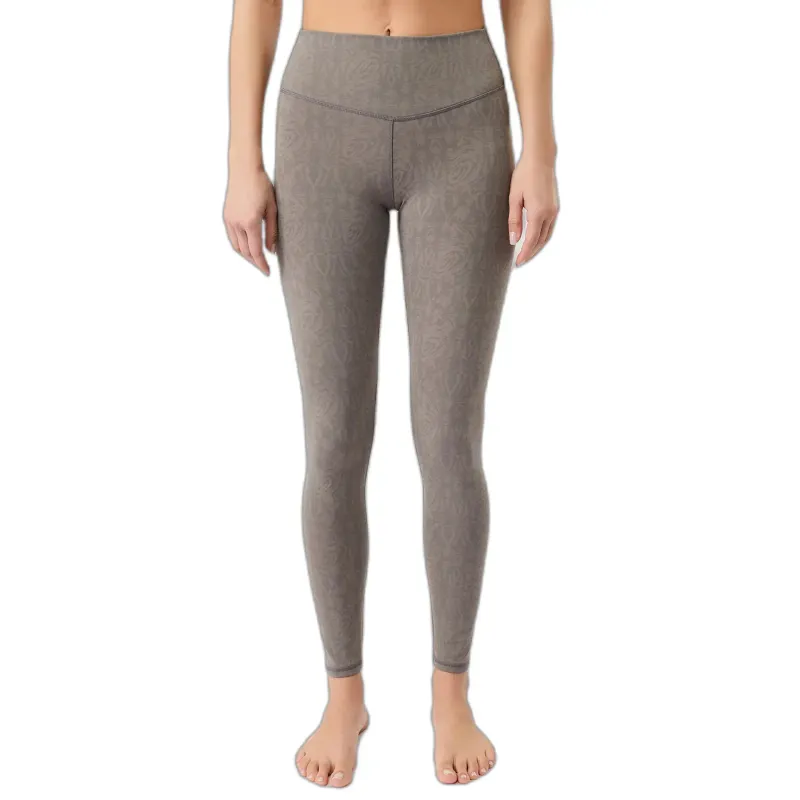 mandala Monochrome Bedruckte Leggings Damen Mandala, Gris, – Produktbild 1 von 1