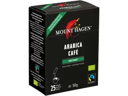 Mount Hagen Mount Hagen Bio-Instantkaffee, in Portionsbeutel, entkoffeiniert, 25 x 2 g – Produktbild 1 von 1