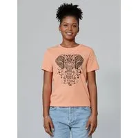 watapparel watapparel T-Shirt Frauen Mandala Elephant, Fraiche peche, – Produktbild 1 von 1