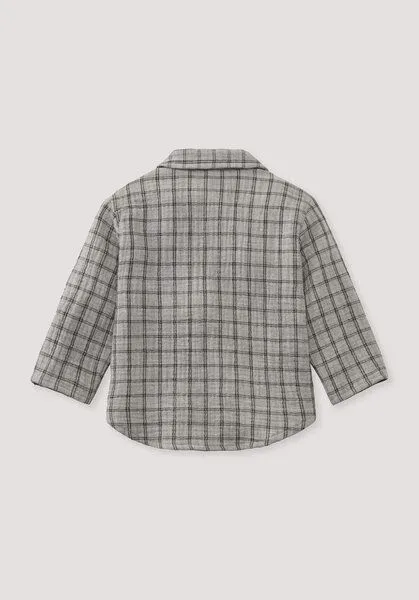 hessnatur hessnatur Musselin Shirt aus reiner Bio-Baumwolle, Hellgrau, – Produktbild 3 von 3