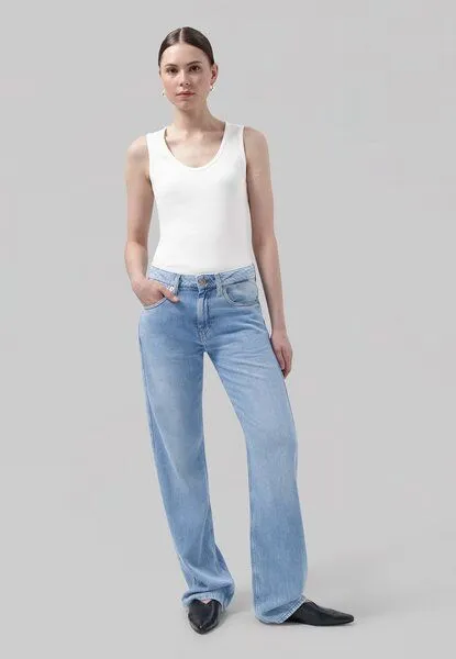 MUD Jeans MUD Jeans Loose Jamie Flow aus Baumwoll/ Leinen Mix, Blue, – Produktbild 5 von 5