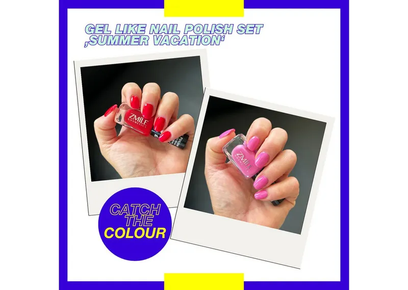 ZMILE COSMETICS Nagellack-Set Gel Like Nail Polish Set 'Summer Vacation', 5-tlg., mit veganer Formulierung, Bunt, – Produktbild 5 von 6