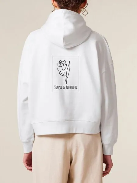 Human Family Human Family Bio Damen-Hoodie „Relax – Simple Beauty“, White, – Produktbild 1 von 4