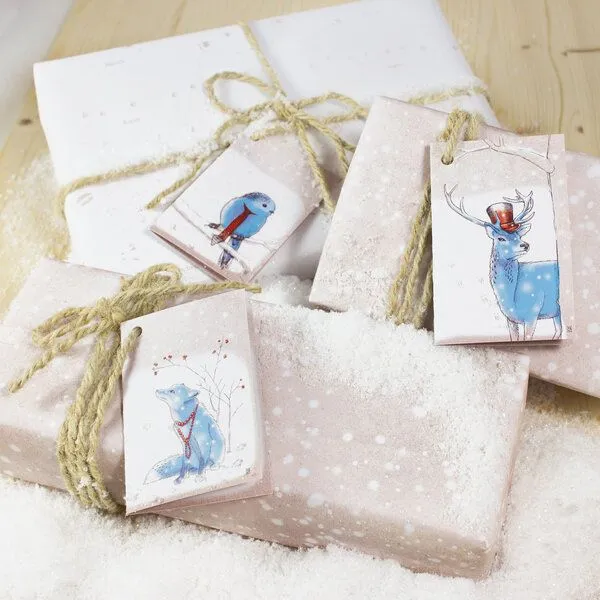 Bow & Hummingbird Bow & Hummingbird Geschenkpapier Schnee – Produktbild 3 von 3