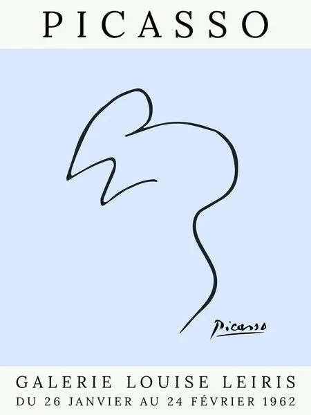Photocircle Photocircle Poster / Leinwandbild - Picasso Maus – blau – Produktbild 1 von 4