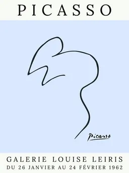 Photocircle Photocircle Poster / Leinwandbild - Picasso Maus – blau – Produktbild 1 von 1