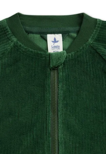 Leela Cotton Leela Cotton Kinder Cord Baseballjacke 100% Bio Baumwolle, Tannennadel, – Produktbild 3 von 3